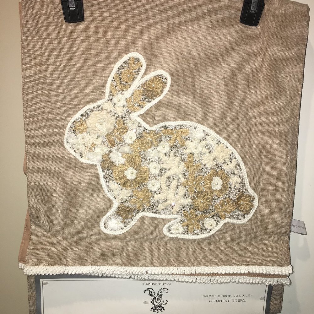 Rachel Ashwell Bunny Table Runner 16x72